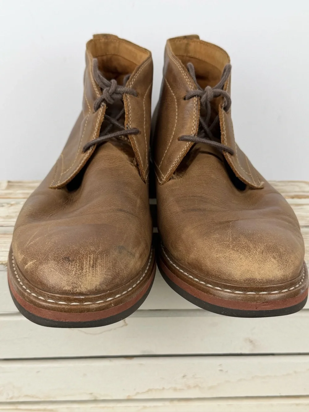 Cole Haan York Grand 360 Chukka boots in a rich brown leather size 10M